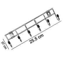 Hanger strip with 6 stainless steel hooks for various applications