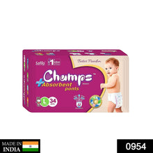 Premium Champs High Absorbent Pant Style Diaper Small, Medium and Large Size Diaper