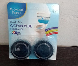 Ocean blue toilet flush tabs for 100-gram cleaning