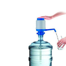 Water pump dispenser with hand press mechanism