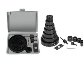 Hole saw set with various sizes