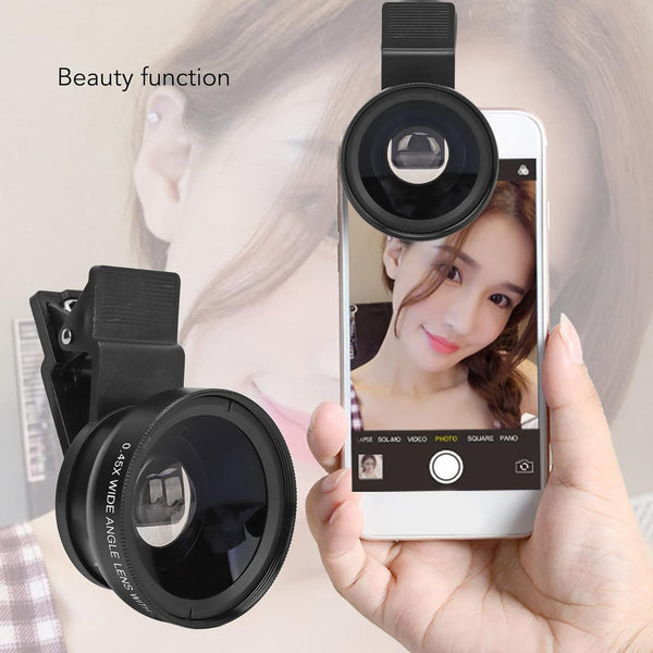 Camera Lens External Phone Lens Phone Camera Lens 0.45X Universal Ultra Wide Angle 12.5X Beauty Function External Lens Camera Accessories for Take Pictures, most Android Smartphone